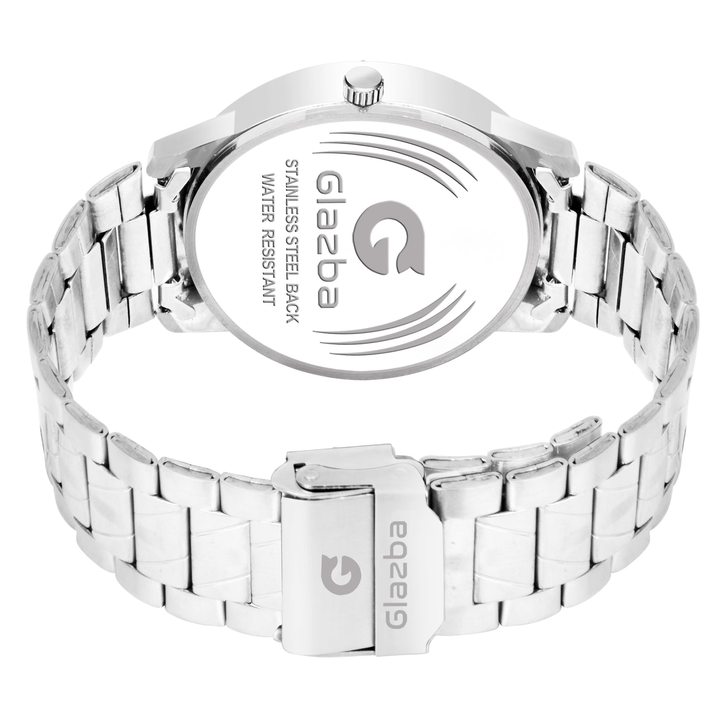 Glazba Signature 9 Silver Dial Analog Watch with Day & Date – For Men
