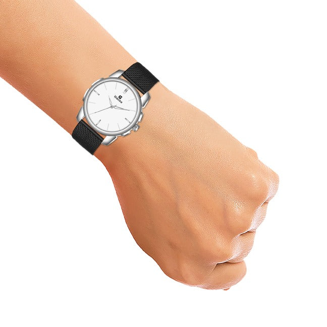 Classic Silver Sikka with White Dial - for Men