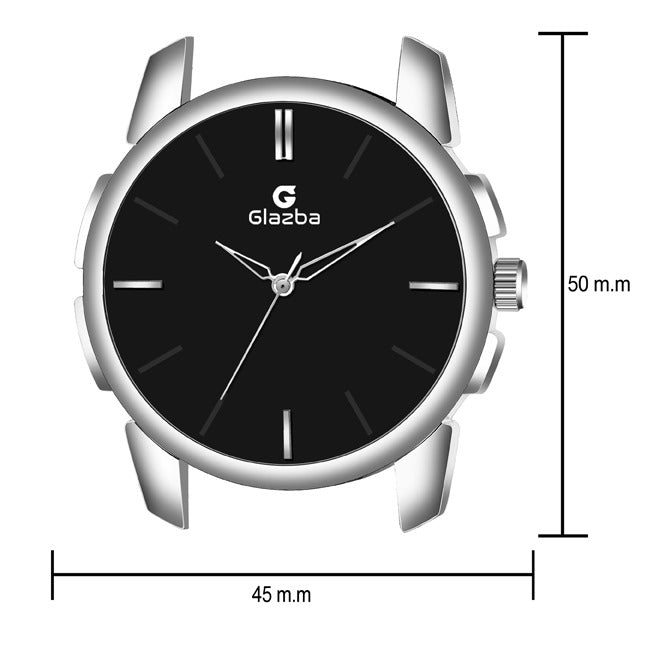 Classic Silver Sikka with Black Dial - for Men