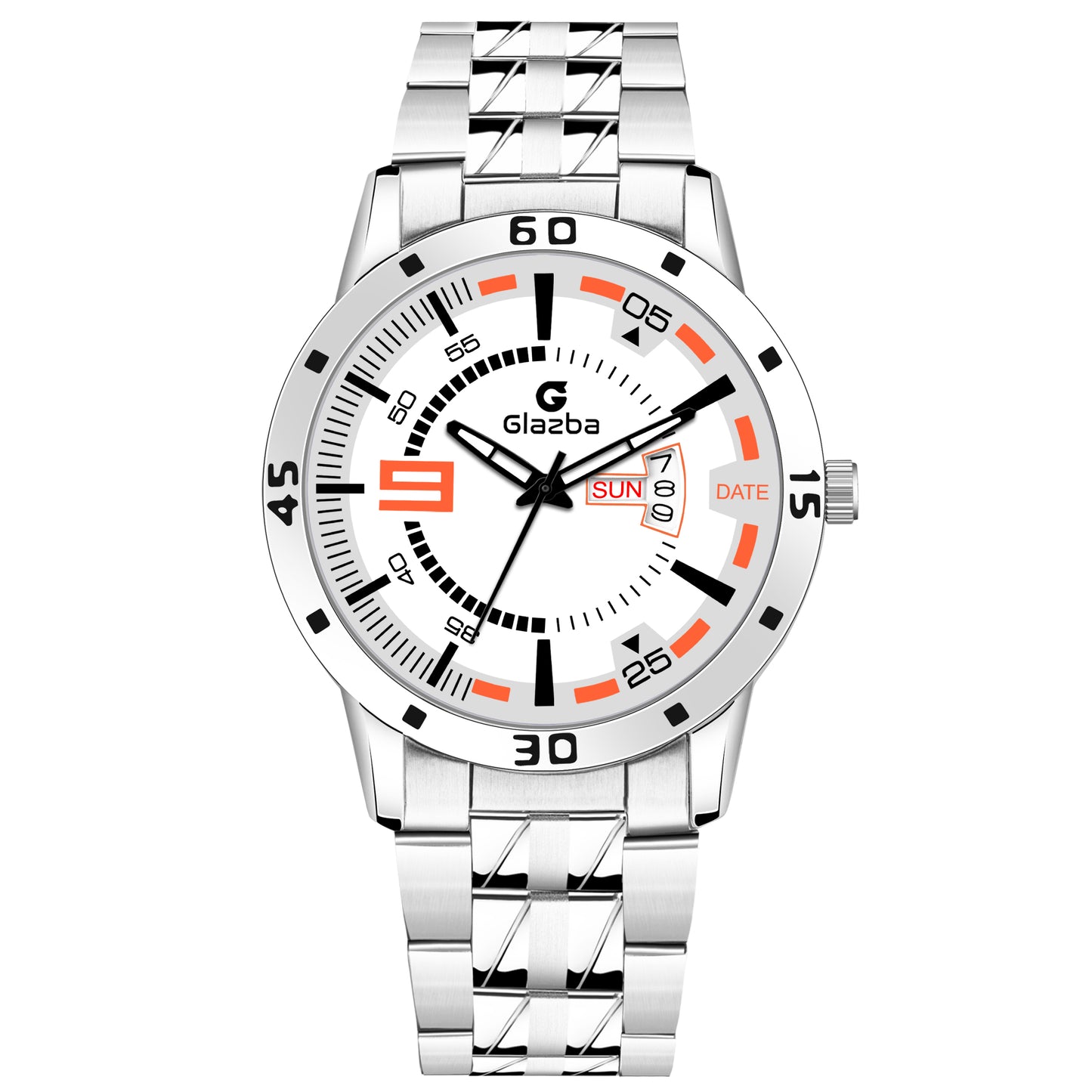 Signature 9 Dial: Glazba Analog Watch with Day & Date – For Men