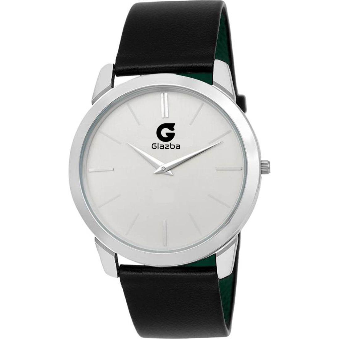 Slim Casual Analog Watch with Leather Strap – For Men