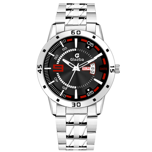 Signature 9 Dial: Glazba Analog Watch with Day & Date – For Men