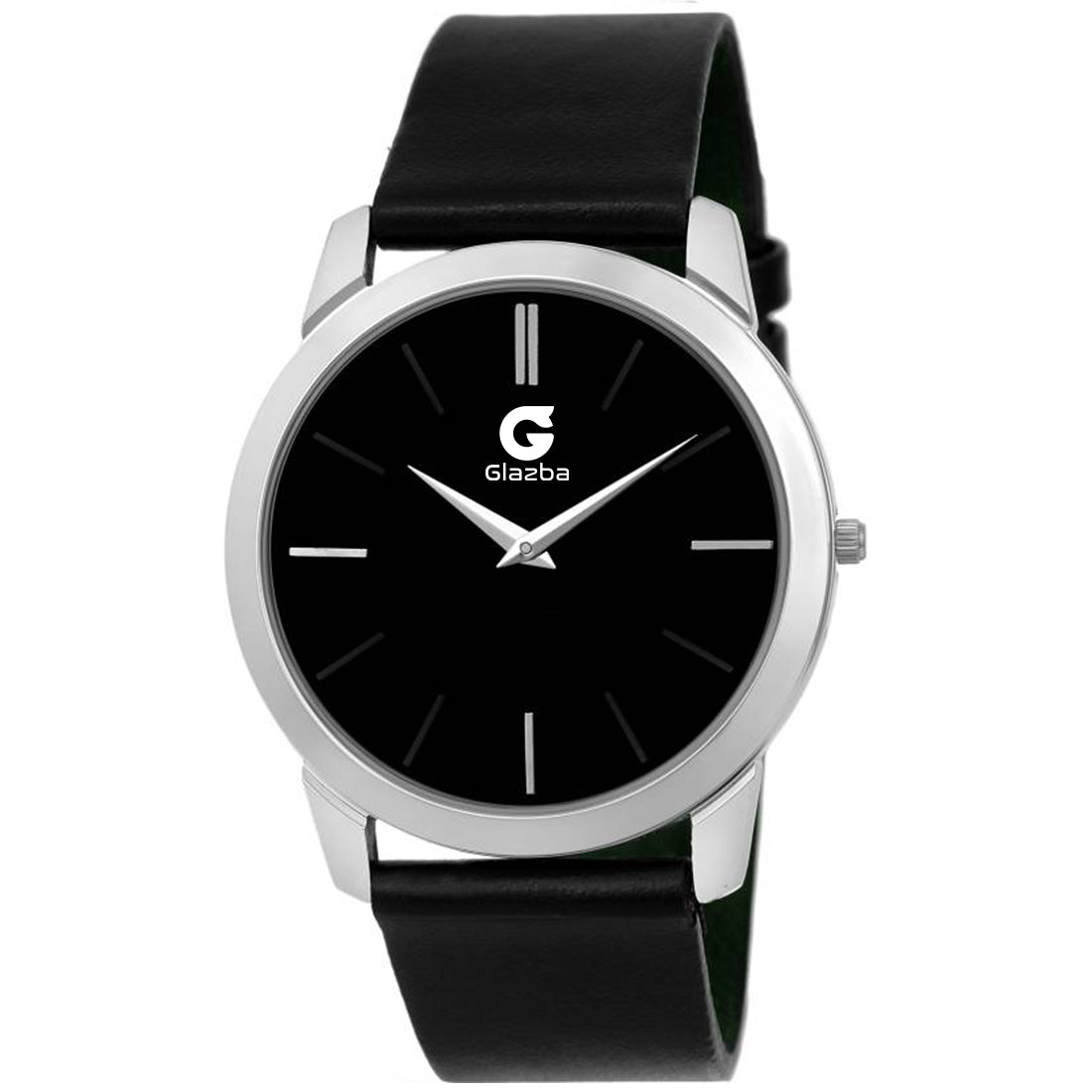 Slim Casual Analog Watch with Leather Strap – For Men