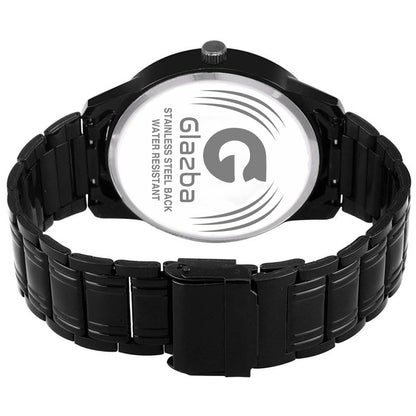 Glazba Black Chain Red Dial Watch – For Men