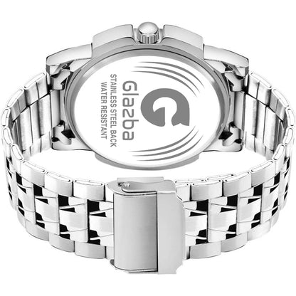 Men’s Black Stainless Steel Analog Watch with Day & Date – Bold & Timeless Style