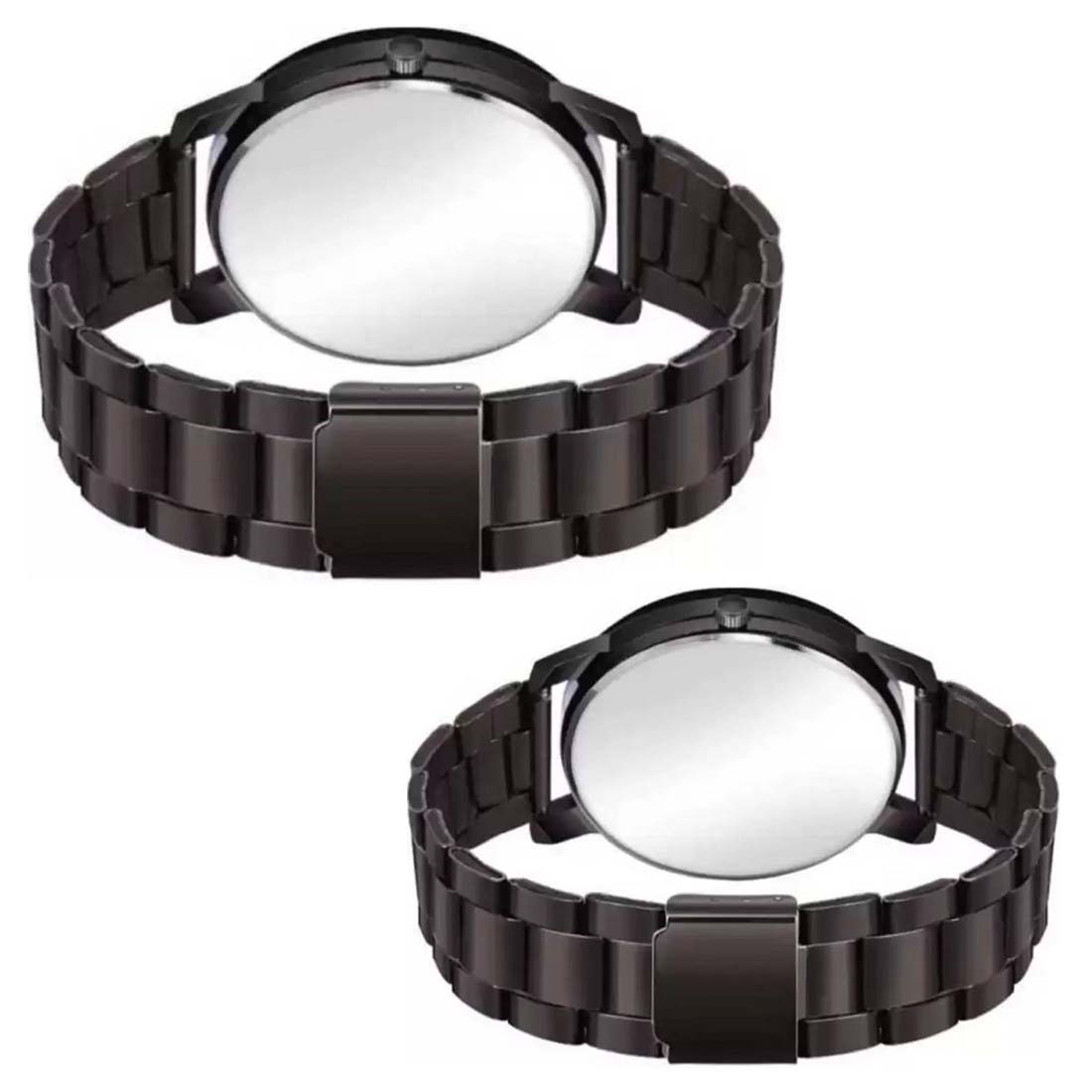 Love Couple Combo Analog Watch With Metal Chain - For Couples