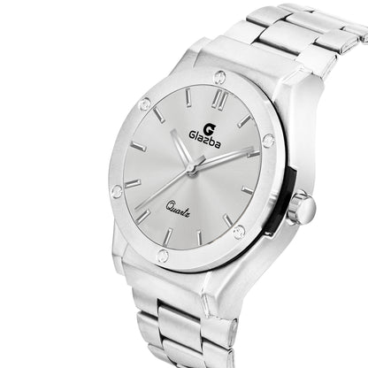 KV Hublot Style Silver Watch – Sleek & Stylish Men's Watch