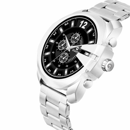 Glazba’s Sleek Black Dial Chronograph Design  Analog Watch – For Men