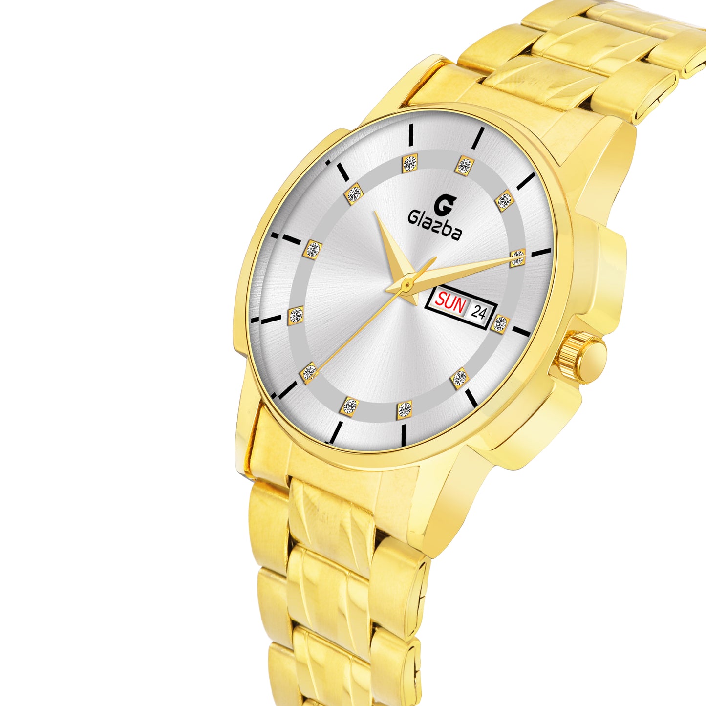 Two-Tone Gold & Silver Design Men’s Analog Watch – Day & Date Function