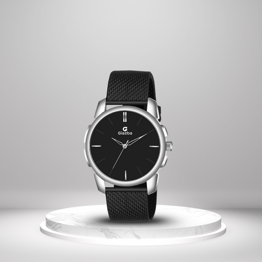 Classic Silver Sikka with Black Dial - for Men