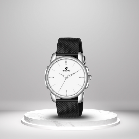 Classic Silver Sikka with White Dial - for Men